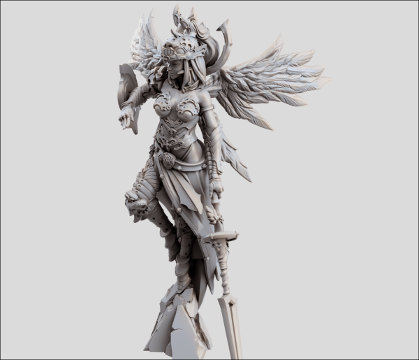 Isaëlle, the Heir of Souls resin miniature top view